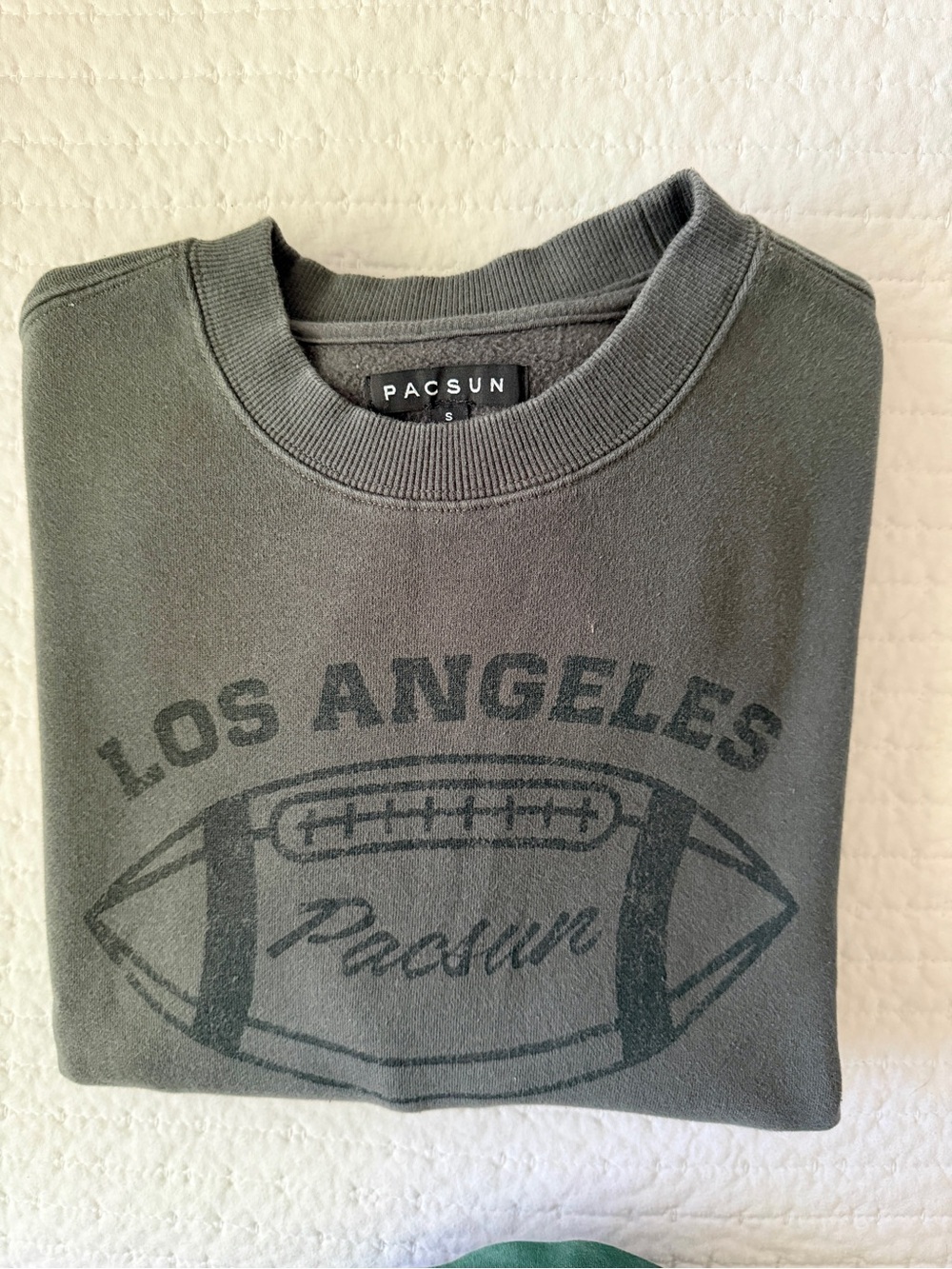 PacSun Gray Los Angeles Graphic Crewneck Sweatshirt